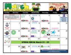 March Calendar